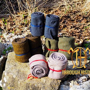 plusieurs bandes molletieres de différentes couleurs