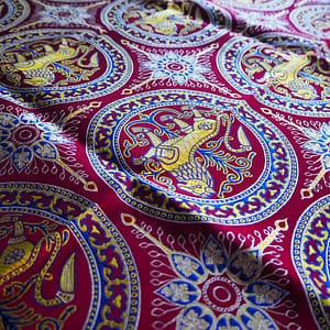 Soie Byzantine - Lion d'Esztergom